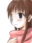  blush brown_hair character_request copyright_request hamanna hinata-bokko_(sanpo_fuumi) solo 