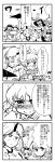  6+girls animal_ears blush bucket cat_ears comic hat heart horn hoshiguma_yuugi kaenbyou_rin kisume kizinori komeiji_koishi komeiji_satori kurodani_yamame mizuhashi_parsee monochrome multiple_girls pointy_ears reiuji_utsuho sakazuki subterranean_animism touhou translated tsundere 