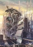  cyberpunk highres industrial k_kanehira machine no_humans original scenery science_fiction steam steampunk 