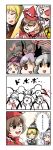  6+girls animal_ears blonde_hair blood brown_hair bunny_ears comic crescent hairband kizinori konpaku_youmu lavender_hair lunasa_prismriver lyrica_prismriver merlin_prismriver multiple_girls mystia_lorelei reisen_udongein_inaba touhou translated 