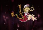  blonde_hair flandre_scarlet hat red_eyes side_ponytail solo the_embodiment_of_scarlet_devil touhou wings zzz36951 