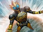  highres kamen_rider kamen_rider_ooo kamen_rider_ooo_(series) obui ratoratah_(ooo_combo) water yellow 