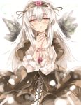  doll_joints dress long_hair red_eyes rozen_maiden silver_hair suigintou umitsuki wings 