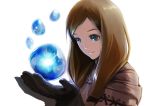  bad_id blonde_hair brown_hair female final_fantasy final_fantasy_tactics geomancer geomancer_(fft) gloves green_eyes long_hair magic smile solo sparrowswallow twintails water 
