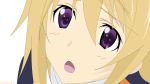  absurdres blonde_hair charlotte_dunois highres infinite_stratos open_mouth purple_eyes track_jacket vector_trace violet_eyes 