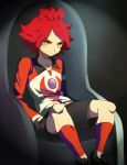  chair footwear hand_in_pocket harano inazuma_eleven inazuma_eleven_(series) male nagumo_haruya red_hair redhead shoes sitting sneakers socks yellow_eyes 