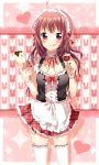 :p :q blush bunny chocolate heart maid maid_headdress original rabbit solo thigh-highs thighhighs tongue 
