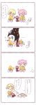  :3 =_= anpanman blonde_hair charlotte_(madoka_magica) checkerboard_cookie comic cookie decapitation drill_hair food highres kaname_madoka kyubey kyuubee mahou_shoujo_madoka_magica mami_mogu_mogu nowlo pink_hair short_hair short_twintails spoilers tomoe_mami translated twin_drills twintails young 