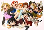  6+girls 6boys artist_request everyone female hair_bun itou_shiori kaieda katou_mayumi kuriyama_aiko male marui_futaba marui_hitoha marui_mitsuba marui_soujirou matsuoka_sakiko mitsudomoe miyashita multiple_boys multiple_girls ogata_airi satou_shin&#039;ya satou_shin'ya satou_shinya sugisaki_marina sugisaki_miku sugisaki_ryuuta toshi5765 toshi_(anime_coloring) yabe_satoshi yoshioka_yuki 