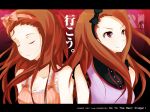  dual_persona face hair_bow idolmaster idolmaster_2 minase_iori nira_(vira) time_paradox 