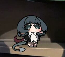 1girl jane_doe_(zenless_zone_zero) long_hair mouse_ears mouse_girl mouse_tail multiple_girls solo solo_focus zenless_zone_zero