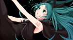  aqua_hair dress green_eyes hatsune_miku long_hair rosettastone shinkai_shoujo_(vocaloid) solo tears twintails vocaloid 