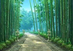 architecture bamboo bamboo_forest blue_archive brick_floor bush day east_asian_architecture forest game_cg grass green_theme nature no_humans non-web_source official_art outdoors pavement perspective plant ring_of_light_(blue_archive) scenery self-datamine shadow sky stone_floor stone_lantern tree_shade 