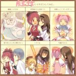  akemi_homura blush blush_stickers bondage chart cheek_kiss cheek_poke closed_eyes covering_eyes eyes_closed hug hug_from_behind jing_hu kaname_madoka kiss kyubey kyuubee magical_girl mahou_shoujo_madoka_magica miki_sayaka pocky poking sakura_kyouko target tickle_torture tickling tied_up tomoe_mami translated translation_request yuri 