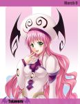  blush breasts formal green_eyes highres lala_satalin_deviluke long_hair open_mouth peke pink_hair sanyuejiuri solo suit to_love-ru toloveru very_long_hair 