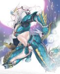  capcom felyne fujiwara_hisashi jinouga_(armor) monster_hunter monster_hunter_portable_3rd pale_skin white_hair white_panties 