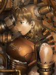  armor breasts corset lace steampunk twintails 