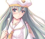  aria aria_(manga) blue_eyes green_hair hat kotonemaru long_hair solo uniform 