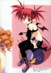 cut_a_dash!! disgaea etna mitsumi_misato paper_texture prinny tail thigh-highs wings