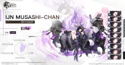  aged_down animal_ear_fluff animal_ears announcement armor azur_lane beads black_kimono brown_eyes doodled_object excited facial_mark familiar fox_ears fox_tail fur_trim hair_ornament highres holding holding_sword holding_weapon japanese_armor japanese_clothes jewelry katana kimono kitsune kyuubi loli long_hair mecha mechanical_arms multiple_expressions multiple_tails musashi-chan_(azur_lane) musashi_(azur_lane) obi official_art plate_armor prayer_beads purple_hair rigging ring robot sakura_empire_(emblem) sandals sash ship_turret socks spirit sword tail thigh-highs weapon wind 