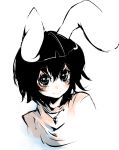  animal_ears bunny_ears bust face inaba_tewi jewelry lips necklace neichiru pendant short_hair smile solo star symbol-shaped_pupils touhou 