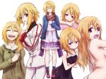  casual charlotte_dunois infinite_stratos nightgown nude purple_eyes same_2009 uniform violet_eyes 