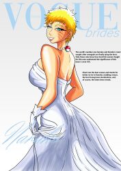  absurdres blonde_hair blue_eyes boruto:_naruto_next_generations boruto_(series) breasts bride cover dress english_text genderswap genderswap_(mtf) gloves highres large_breasts magazine_cover naruko_(naruto) naruto:_the_last naruto_(classic) naruto_(series) naruto_shippuuden non-web_source pearl_choker sexy_no_jutsu shin_art69 simple_background smile uzumaki_naruto vogue_(magazine) wedding wedding_dress white_dress white_gloves 