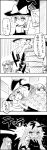  bespectacled book bow braid comic glasses hat highres kirisame_marisa koakuma kuso_miso_technique long_hair monochrome moon patchouli_knowledge tani_takeshi the_embodiment_of_scarlet_devil touhou translated translation_request yaranaika yukkuri_shiteitte_ne 