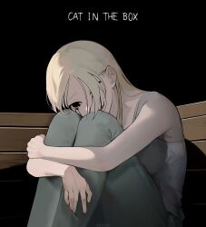  blank_eyes cat_in_the_box commentary crying crying_with_eyes_open english_text girl_(cat_in_the_box) qqubbell tears 
