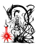  elsa_maria_(madoka_magica) highres lolita_majin long_hair mahou_shoujo_madoka_magica sebastians_(madoka_magica) sketch weapon 