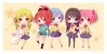  akemi_homura apple black_hair blonde_hair blue_eyes blue_hair chibi food fruit hand_holding holding holding_apple holding_fruit holding_hands kaname_madoka kyubey kyuubee mahou_shoujo_madoka_magica miki_sayaka mmco pantyhose pink_eyes pink_hair ponytail purple_eyes red_eyes red_hair redhead sakura_kyouko tears tomoe_mami violet_eyes yellow_eyes 