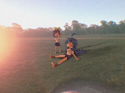  art_over_photography cute fanart golden_hour konata_izumi konata_izumi_(lucky_star) lucky_star outdoors photography tsukasa_hiiragi tsukasa_hiiragi_(lucky_star) wholesome 