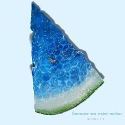  commentary_request food food_focus fruit fruit_focus highres no_humans original watermelon watermelon_slice yasuta_kaii32i 