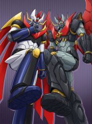  absurdres armor cape commentary_request denliner highres horns huge_horns jiechengqianyi mazinemperor_g mazinger_(series) mazinkaiser mazinkaiser_(robot) mecha mecha_focus mechanical_wings no_humans pilder robot science_fiction super_robot super_robot_wars super_robot_wars_30 super_robot_wars_dd super_robot_wars_v super_robot_wars_x wings yellow_eyes 