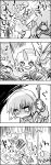  comic cuffs highres horn hoshiguma_yuugi ibuki_suika kisume long_hair mizuhashi_parsee monochrome rope short_twintails tani_takeshi touhou translated translation_request twintails yukkuri_shiteitte_ne 