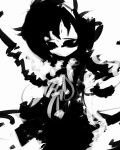  abstract bad_id f7(eiki) houjuu_nue monochrome short_hair solo speed_painting touhou 