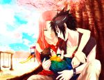  baby black_hair couple family haruno_sakura kivi1230 long_hair naruto pink_hair uchiha_sasuke 