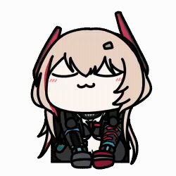 1girl animated_gif girls_frontline long_hair m4_sopmod_ii_(girls_frontline) seseren smelling