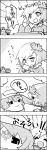  aki_minoriko aki_shizuha comic food hat highres leaf letty_whiterock monochrome potato scarf stamp tani_takeshi touhou translated translation_request yukkuri_shiteitte_ne 