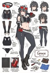 1girl character_sheet grace_howard long_hair underwear zenless_zone_zero