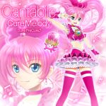 brooch cure_melody fairy_tone houjou_hibiki jewelry long_hair magical_girl midriff musical_note pink_hair precure sekken_kasu_barrier staff_(music) suite_precure thigh-highs thighhighs treble_clef twintails wrist_cuffs 