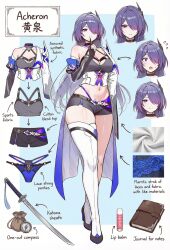 1girl acheron_(honkai:_star_rail) character_sheet compass honkai:_star_rail honkai_(series) katana long_hair underwear