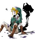  grin hat imp link midna nintendo nishiyama_(whatsoy) pointy_ears smile sword the_legend_of_zelda twilight_princess weapon 