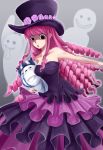  bare_shoulders bear curly_hair dress drill_hair female flower ghost ghost_girl hat kumacy long_hair one_piece perona pink_hair rose roses solo standing stuffed_animal stuffed_toy surgical_mask t0kiwa teddy_bear top_hat 