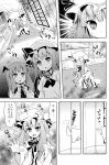  comic koakuma monochrome multiple_girls open_mouth patchouli_knowledge remilia_scarlet rioshi sweat touhou translated translation_request 