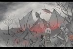  armor dragon pixiv_fantasia polychromatic sky_(freedom) weapon 