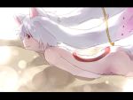  body_tattoo cat_ears kyubey kyuubee mahou_shoujo_madoka_magica natsunama nude personification red_eyes solo tattoo trap white_hair 