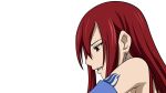  erza_scarlet fairy_tail red_hair redhead transparent vector 