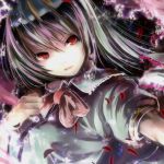  alternate_hair_color bad_id bust face hinanawi_tenshi outstretched_arm petals red_eyes solo touhou yae_(artist) 