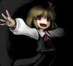  ascot blonde_hair child fangs hair_ribbon nice outstretched_arms red_eyes ribbon rumia short_hair slit_pupils solo spread_arms the_embodiment_of_scarlet_devil touhou youkai 